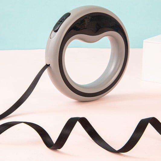 ペット用牽引器 犬用チェーン アウトドア用 中小大型犬用 リード 散歩用リード 牽引ロープ ペット用 摩耗に強い 耐久性の高い 安全 調節可能 軽量 便利 グレー QYS-N004