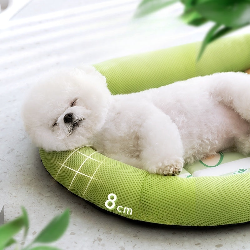 犬　ペットマット　犬用ベッド　春夏　涼感ベッド　ペット用　中小型犬　ペット用　涼しい　快適　厚手　大きい　通気性がある　かわいい　アボカド　GW-N020
