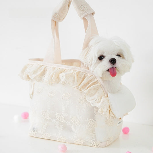 ペットバッグ　外出用バッグ　小型犬　夏　ハンドペットバッグ　ショルダーバッグ　キャットバッグ　ペット用　携帯便利　通気性が良い　厚手　洗える　耐久性がある　おしゃれ　ホワイト　CWB-N016