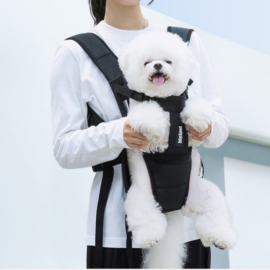 猫用バッグ　胸前バッグ　お出かけバッグ　四季対応　ペットバッグ　犬用バックパック　リュック型ペットバッグ　ペット用　快適　携帯便利　通気性良い　防水　耐摩耗　安全設計　ブラック　CWB-N017