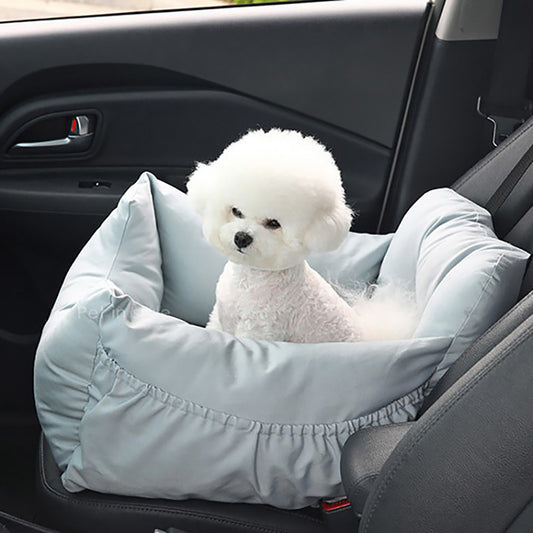 ペット用ベッド　車載用ドッグベッド　セーフティシート　四季対応　猫用ベッド　ペット車載ベッド　犬用車載ベッド　車用チャイルドシート　快適　取り外し可能　厚手　大容量　柔らかい　便利　ブルー　CZW-N002