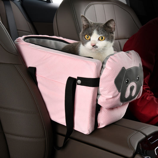 ペット用ベッド　車載用ベッド　ドッグシート　四季対応　猫用ベッド　カーキャリー　小型犬　ペット用　大容量　快適　耐摩耗　取り外し可能　柔らかい　おしゃれな　ピンク　CZW-N003