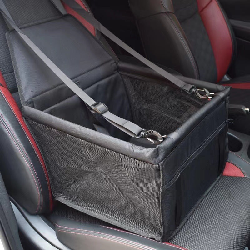 車載バッグ　出行用　ペット用旅行箱　折りたたみ式　ペット車載マット　ペット用　中小型犬　安全シート　快適　防水　通気性良い　耐摩耗　頑丈　安全　グレー　CZW-N008