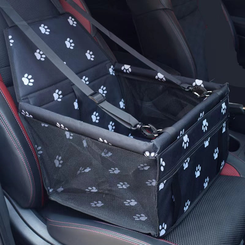 車載バッグ　出行用　ペット用旅行箱　折りたたみ式　ペット車載マット　ペット用　中小型犬　安全シート　快適　防水　通気性良い　耐摩耗　頑丈　安全　グレー　CZW-N008