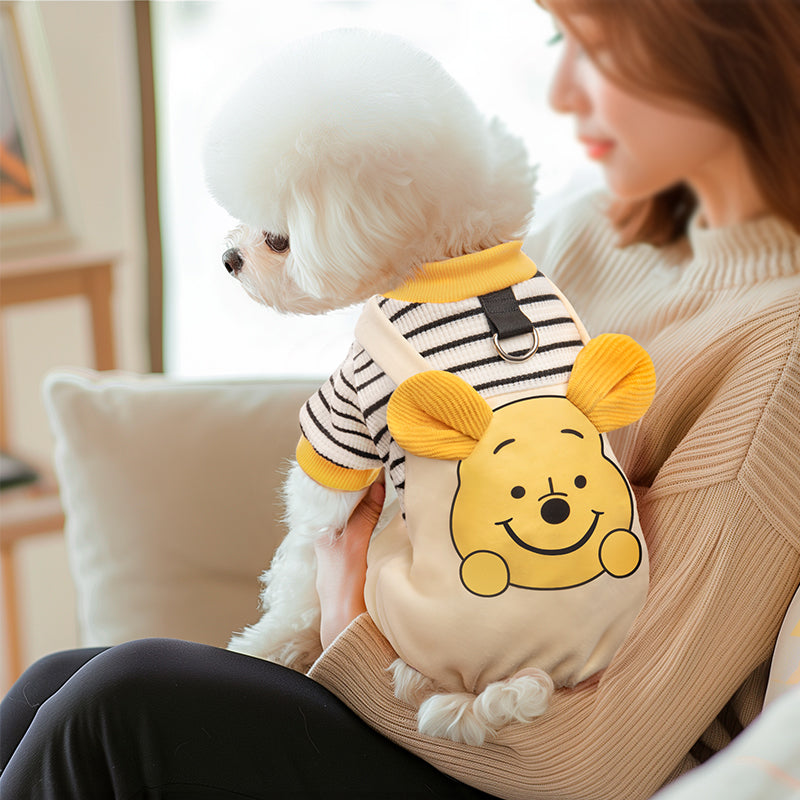 犬用の服　ペット　四脚の服　ビション・フリーゼ　テディ犬　ペット用　小型犬　サスペンダーパンツ　引き用　薄手　春物　コットン　快適　かわいい　アカ　FZ-N005