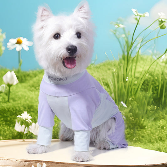 ペット服　日焼け止め服　ベスト　猫の服　夏用　犬の服　小中大型犬　薄手　吸湿性が良い　快適　蚊虫よけ　日焼け止め　柔らかい　涼しい　ブルー　FZ-N010