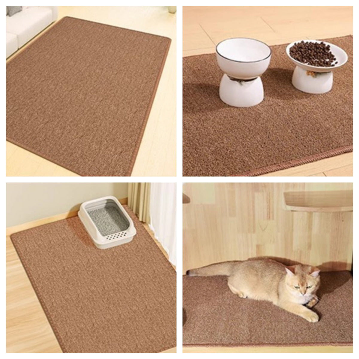猫用ベッド　猫用爪とぎ　四季対応　ペット用マット　猫用睡眠マット　家庭用カーペット　犬用マット　リサイクル麻　床面保護　耐摩耗　毛羽立ちにくい　大きい　爪とぎに強い　多機能　グレー　MW-N019