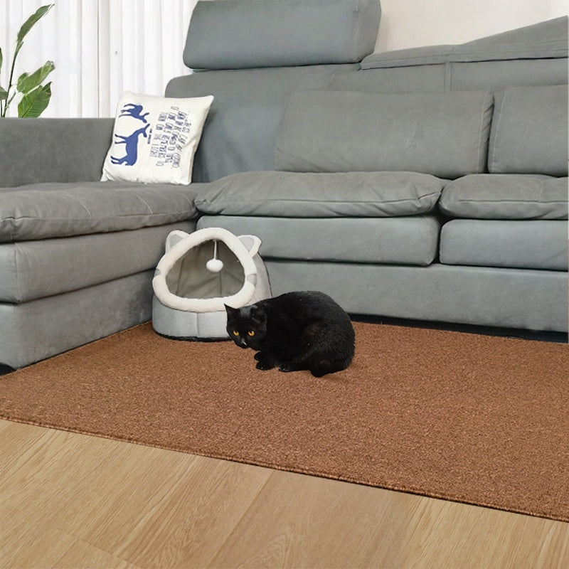 猫用ベッド　猫用爪とぎ　四季対応　ペット用マット　猫用睡眠マット　家庭用カーペット　犬用マット　リサイクル麻　床面保護　耐摩耗　毛羽立ちにくい　大きい　爪とぎに強い　多機能　グレー　MW-N019