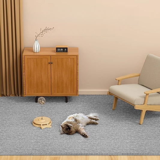 猫用ベッド　猫用爪とぎ　四季対応　ペット用マット　猫用睡眠マット　家庭用カーペット　犬用マット　リサイクル麻　床面保護　耐摩耗　毛羽立ちにくい　大きい　爪とぎに強い　多機能　グレー　MW-N019