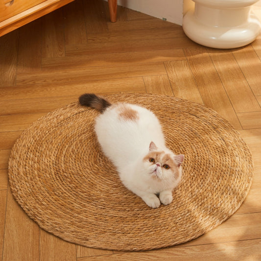 猫用ベッド　藤の猫ハウス　ペットベッド　四季対応　猫用おもちゃ　爪とぎ　一体型キャットハウス　ペット用　爪とげに強い　耐摩耗性　ほこりや毛が出にくい　大きい　通気性が良い　安全　ブラウン　MW-N021